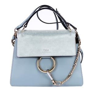 Chloé Faye  en  azul Cuero de ternera