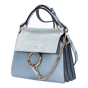 Chloé Faye  en  azul Cuero de ternera