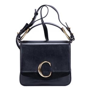 Chloé Small C Crossbody Small en  negro Cuero de ternero