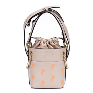 Chloé Roy Bucket  en  gris Cuero de ternero
