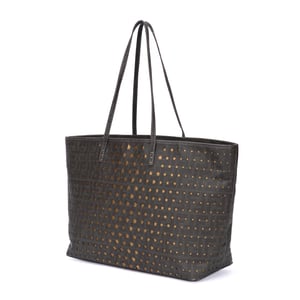 Fendi Spalmati Star Laser Cut Roll Tote Bag  en  verde oscuro Lienzo recubierto