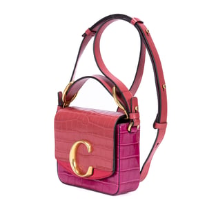 Chloé C Crossbody  en  rosa Cuero de ternero