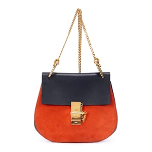 Chloé Small Bicolor Drew Small en  negro Cuero de ternero