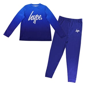 Pijama de Manga Larga Ombre para Niños Azul