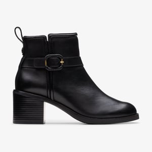 Chamberly Trim Black Leather Botas