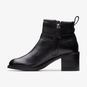 Chamberly Trim Black Leather Botas