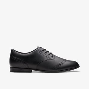 FinjaBrogue Y. Black Leather Zapatos