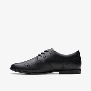 FinjaBrogue Y. Black Leather Zapatos