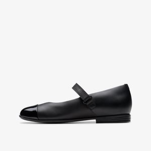Finja Gem O. Black Leather Zapatos
