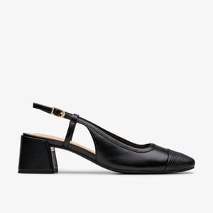 Nyta45 Sling Black Combi Lea Zapatos