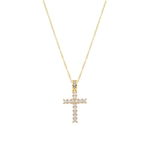 Collar Luxenter de Aleación de Metal y Circonita Brillante acabado en oro amarillo de 18k - Amku