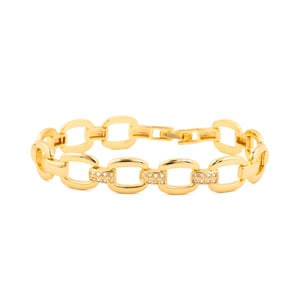 Luxenter Pulsera de Circonita Brillante acabado en oro amarillo de 18k - Insio