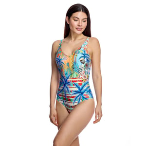 Bañador de Mujer con Escote en V y Espalda Descubierta W260676