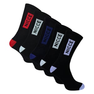 Paquete de 5 calcetines deportivos para hombre, de algodón, transpirables y acolchados