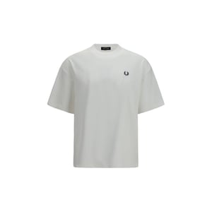 Camiseta de algodón blanca Fred Perry