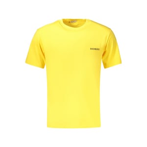 Camiseta de algodón amarilla para hombre Bikkembergs