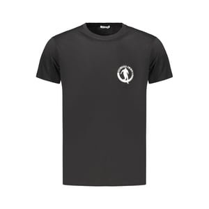 Camiseta de algodón negra para hombre Bikkembergs