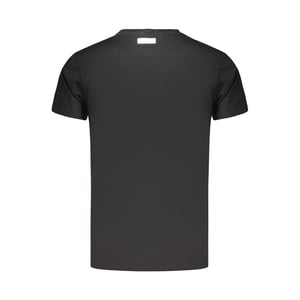 Camiseta de algodón negra para hombre Bikkembergs
