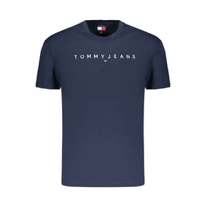 Camiseta de Hombre de Algodón Azul Tommy Hilfiger
