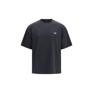 Camiseta de algodón negra Fred Perry
