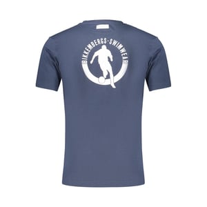 Camiseta de algodón azul para hombre Bikkembergs