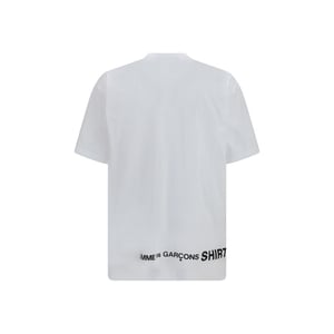 Camiseta de Algodón Blanca Comme Des Garçons