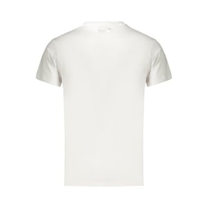Camiseta de algodón blanca para hombres Bikkembergs