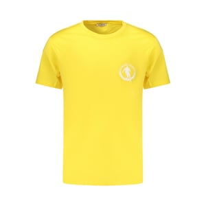 Camiseta de algodón amarilla para hombre Bikkembergs