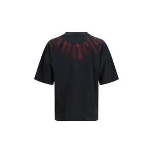 Camiseta de Algodón Negra Palm Angels