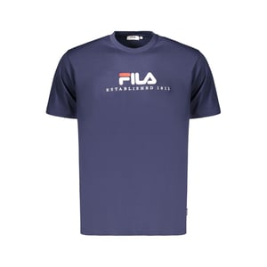 Camiseta de Hombre de Algodón Azul Fila