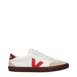 Zapatillas de cuero blanco Veja