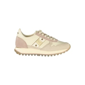 Zapatilla de mujer de cuero beige Blauer
