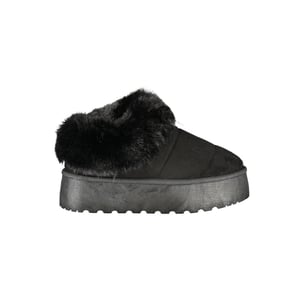 Zapatilla de mujer de poliéster negra Laura Biagiotti