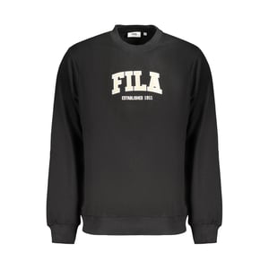 Sudadera de hombre de algodón negra Fila