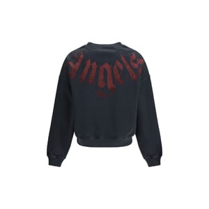 Sudadera de algodón negra Palm Angels