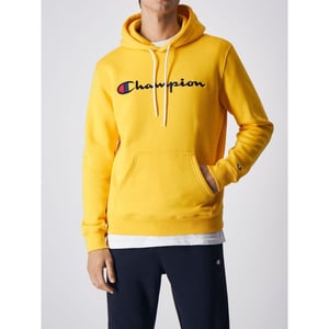 Sudadera de algodón amarilla Champion