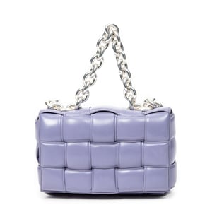 Bottega Veneta The Chain Cassette  en  Lila Cuero de ternero