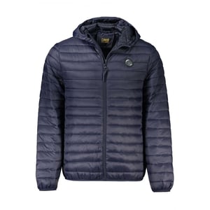 Chaqueta de concha de poliamida azul Cavalli Class