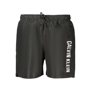 Calvin Klein Pantalones Cortos de Poliéster Negros para Hombre