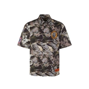 Camisa de patrón bicolor de algodón Heron Preston