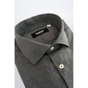 Camisa de Hombre de Algodón Gris Baldinini Trend