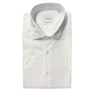 Camisa de Hombre de Algodón Blanco Bagutta
