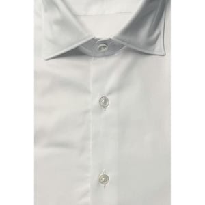 Camisa de Hombre de Algodón Blanco Bagutta