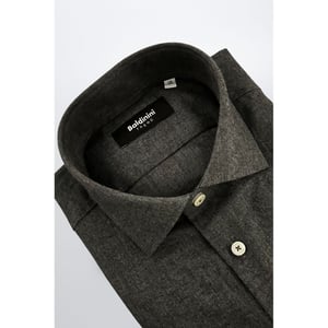 Camisa de Hombre de Algodón Gris Baldinini Trend