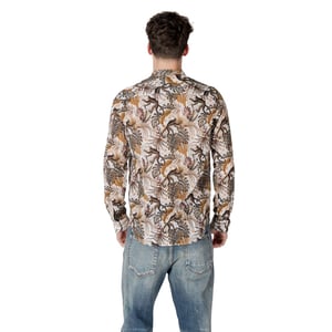 Camisa de Algodón de Patrón Multicolor Gianni Lupo