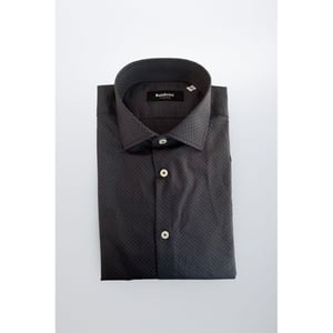 Camisa de Hombre de Algodón Gris Baldinini Trend