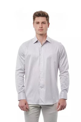 Camisa de Hombre de Algodón Blanca Bagutta