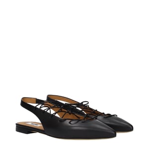 Mocasines Negros de Cuero Moschino