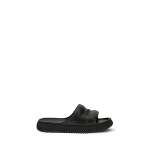 Sandalias Planas de Caucho Negras Moncler