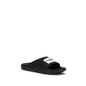 Chanclas de goma negras Givenchy